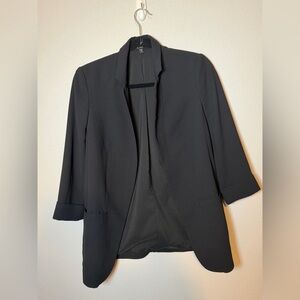 Black express blazer open front XS